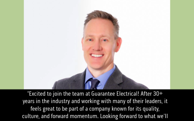 Bryce Perkins Joins Guarantee Electrical Leadership as Vice President of Operational Excellence, will Focus on Operations and Strategic Projects